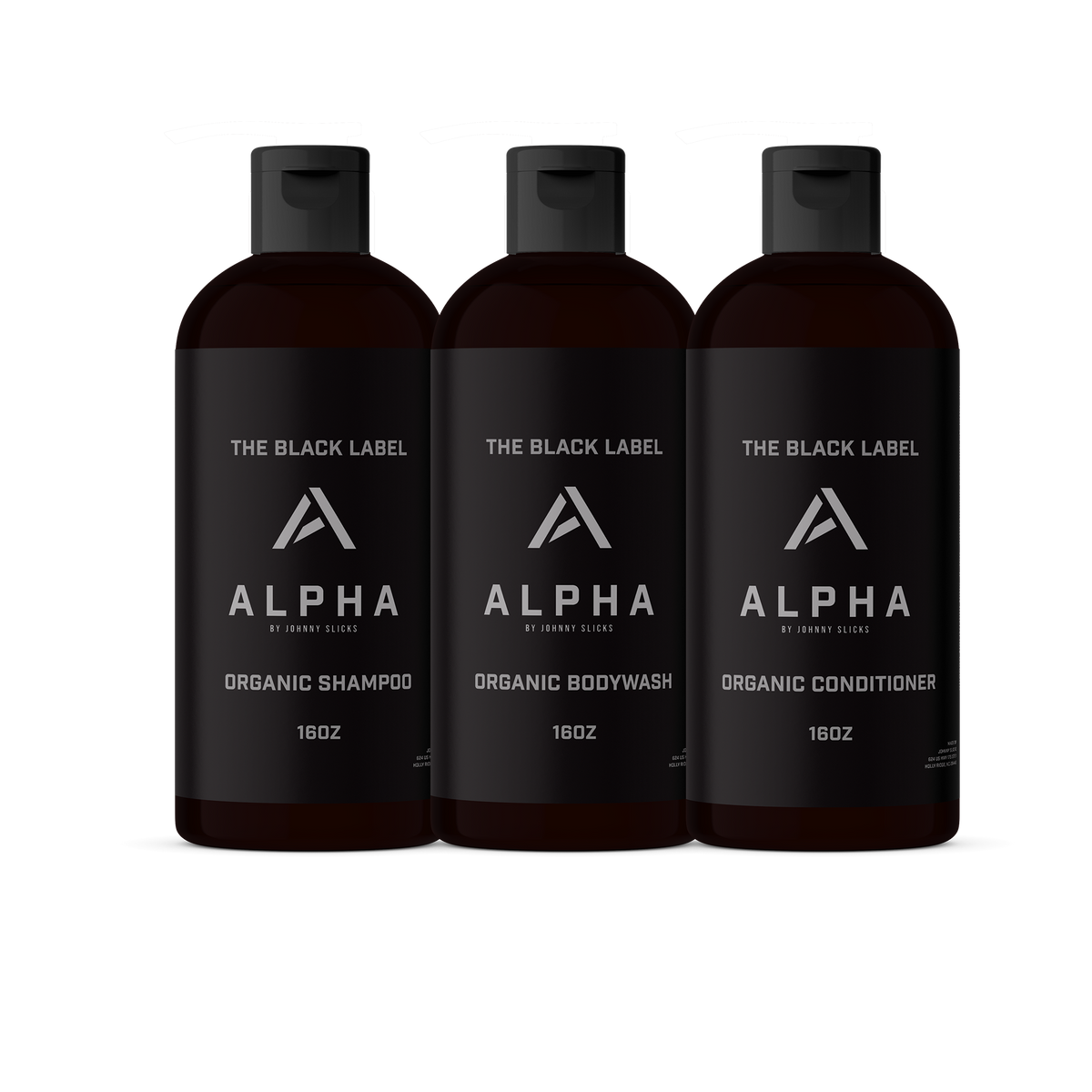 Black Label Shower Set