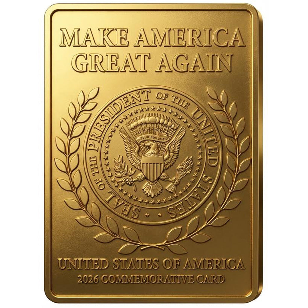President Trump (45/47) 3D Gold Trading Card