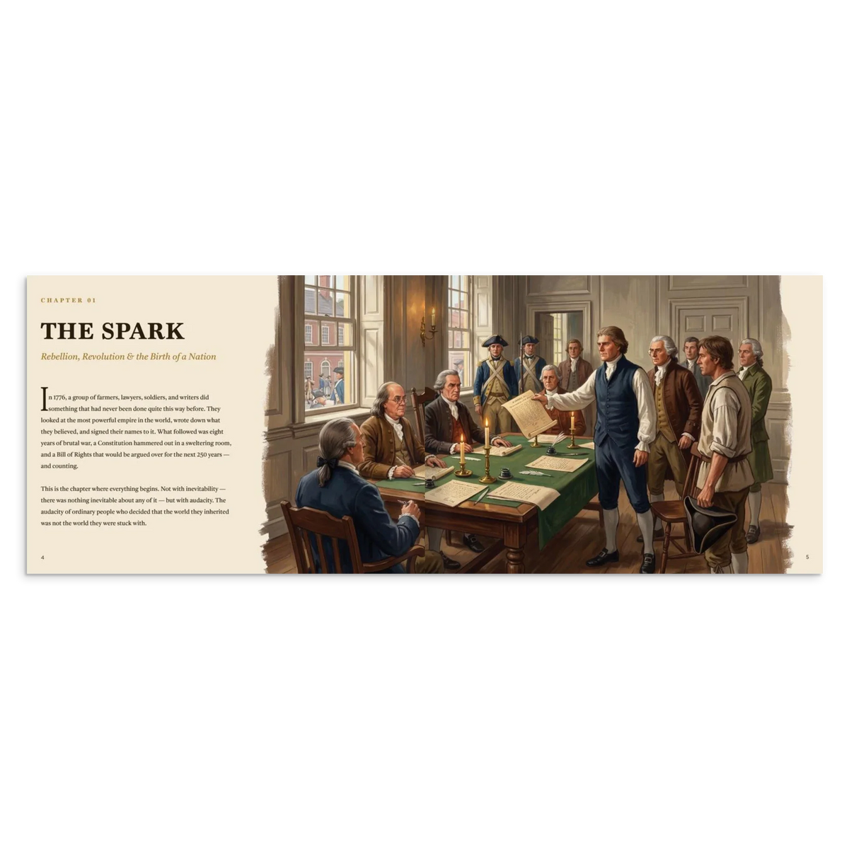 250 Years of American History: America's 250th Anniversary Coffee Table Book (200 Pages)
